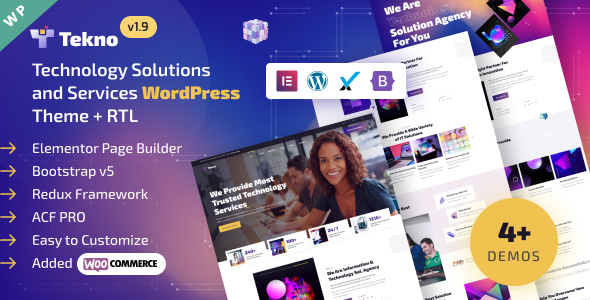 Tekno – Technology Services & IT Solutions WordPress Theme - Technology WordPress