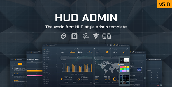 HUD - Svelte Bootstrap Admin Template - Admin Templates Site Templates