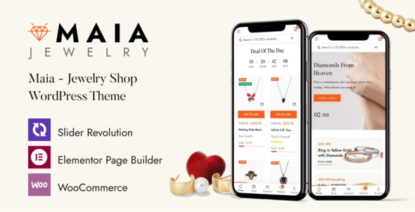 Maia - Jewelry Shop WordPress Theme - WooCommerce eCommerce