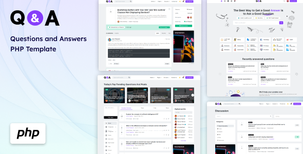 Q&A - Questions and Answers PHP Template - Miscellaneous Landing Pages
