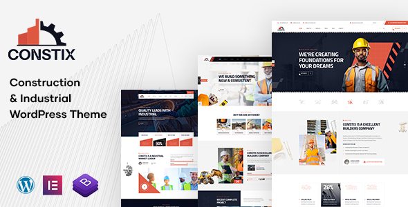 Constix - Construction Factory & Industrial WordPress Theme - Business Corporate