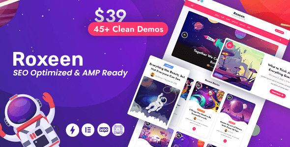 Roxeen | Personal Lightweight WordPress Theme - Personal Blog / Magazine