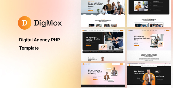 Digmox - Digital Agency PHP Template - Business Corporate