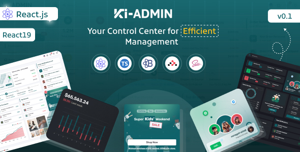 Ki-admin React + Typescript Admin Dashboard Template - Admin Templates Site Templates
