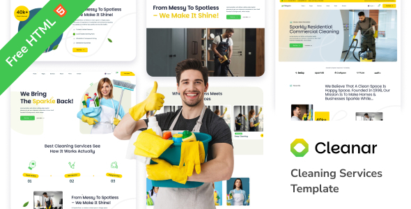 Cleanar - Cleaning Services PHP Template - Business Corporate