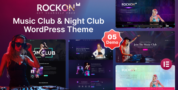 RockON DJ - Music Club & Night Club WordPress Theme - Nightlife Entertainment