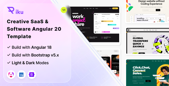Piku - Creative Saas & Software Angular 20 Template - Software Technology