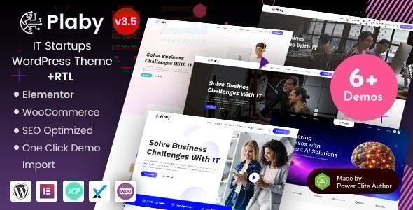 Plaby - IT Startup & AI Agency WordPress Theme - Technology WordPress