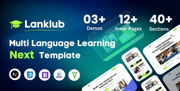 Lanklub - Education & Online Course Next JS Template - Next.js Jamstack