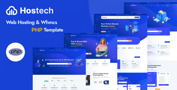 Hostech – Web Hosting Service PHP Template - Hosting Technology