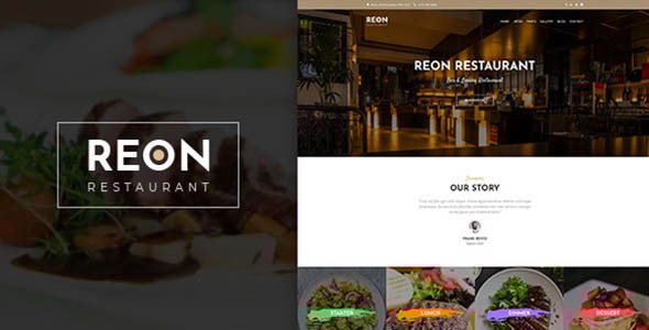 Reon - Restoran WordPress Teması - Restoranlar ve Kafeler Eğlencesi