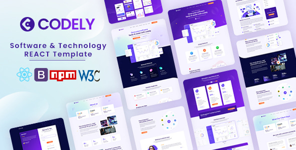 CODELY - Software & Technology Landing Page React Template - Software Technology