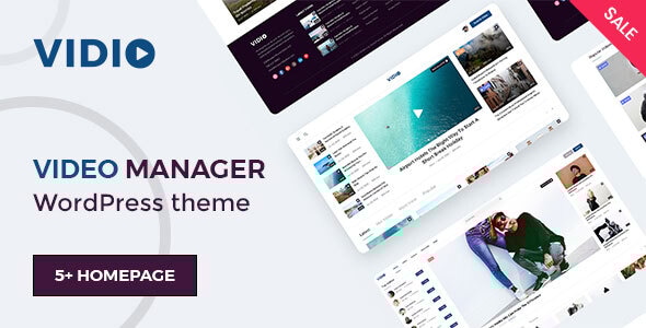 Vidio - Video Manager WordPress theme - Blog / Magazine WordPress