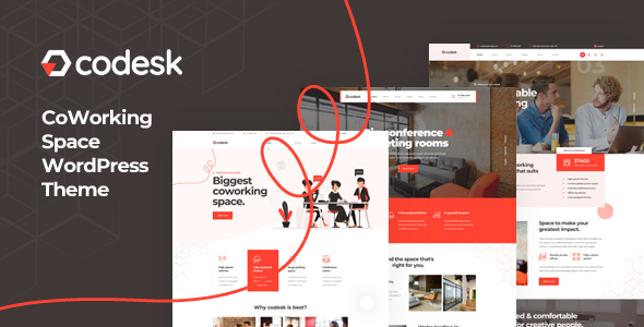 Codesk - Creative Office Space WordPress Theme - Business Corporate