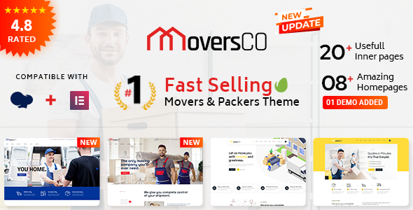 MoversCO - Movers & Packers WordPress Theme - Business Corporate
