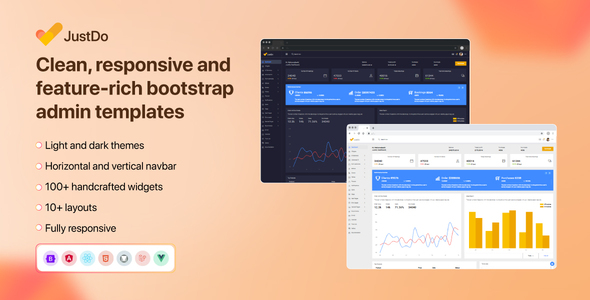 JustDo - Responsive Bootstrap Admin Template - Admin Templates Site Templates