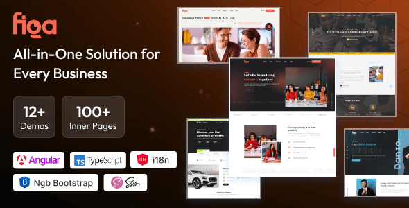 Figa - Multipurpose Angular 20 Template for SaaS, Startup & Agency - Portfolio Creative