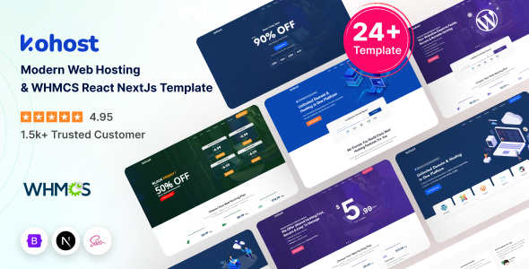 Kohost - Web Hosting with WHMCS NextJs Template - Hosting Technology