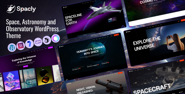 Spacly – Space, Astronomy and Observatory WordPress Theme - Technology WordPress