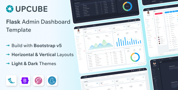 Upcube - Flask Admin & Dashboard Template - Admin Templates Site Templates
