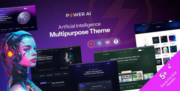 PowerAI - Artificial Intelligence Multipurpose WordPress Theme for Elementor - Software Technology