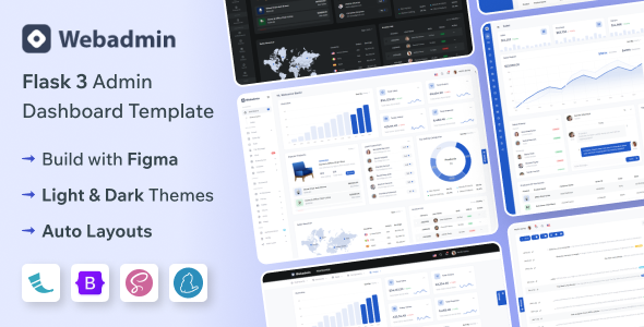 Webadmin - Flask Admin & Dashboard Template - Admin Templates Site Templates