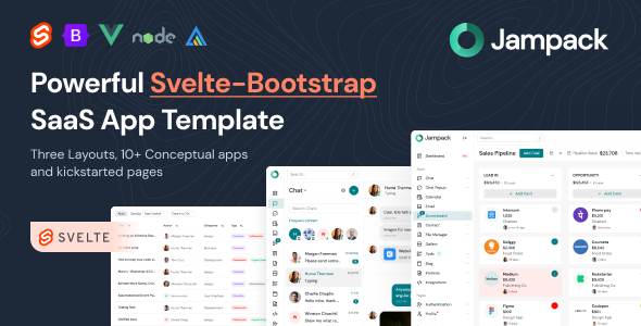 Jampack - Powerful SvelteKit-Bootstrap SaaS App Template - Admin Templates Site Templates