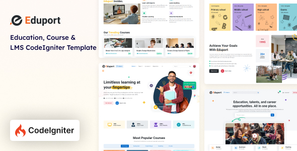 Eduport - CodeIgniter LMS, Education and Course Template - Business Corporate