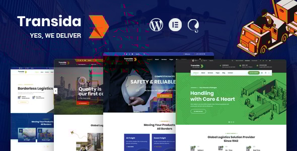 Transida - Transportation & Logistics WordPress Theme - Business Corporate