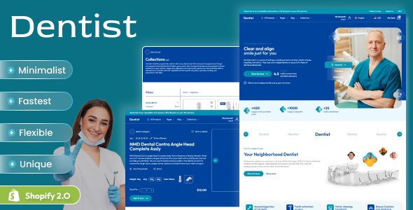 Dentist - Medical & Dental Clinic Shopify 2.0 Theme - Health & Beauty Shopify