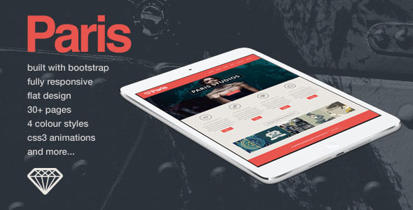 Paris - Responsive HTML5 Template - Portfolio Creative