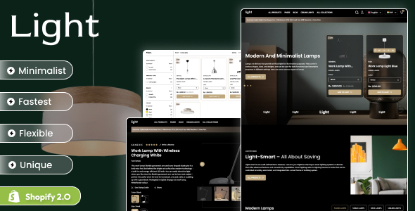 Light - Interior Decor & Lamps Shop Shopify Theme - Technology Shopify