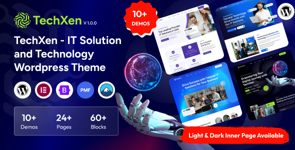 TechXen - IT Solution and Technology WordPress Theme - Technology WordPress