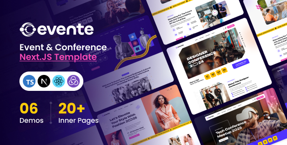 Evente - Event & Conference React NextJS Template - Events Entertainment