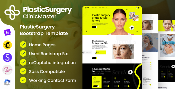 ClinicMaster - Plastic Surgery Bootstrap Template - Health & Beauty Retail