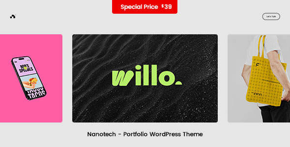 Nanotech - Creative Portfolio WordPress Theme - Creative WordPress