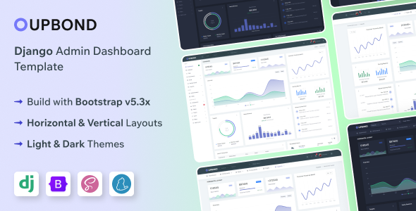 Upbond - Django Admin & Dashboard Template - Admin Templates Site Templates