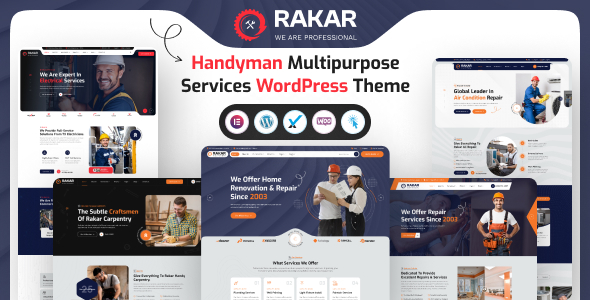 Rakar - Multipurpose Services WordPress Theme - Business Corporate