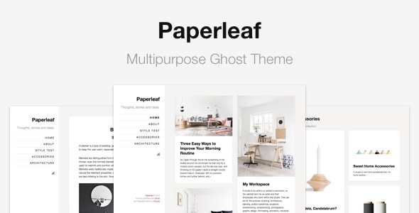 Paperleaf - Multipurpose Ghost Theme - Ghost Themes Blogging