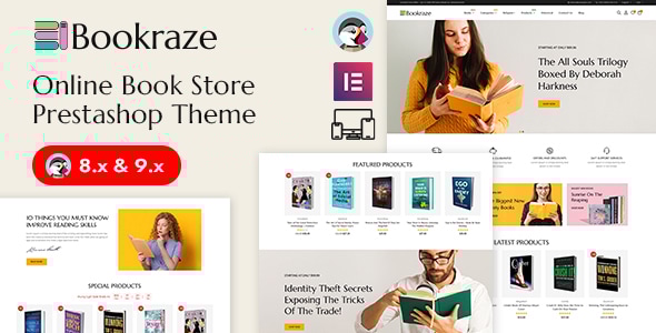 Bookraze - Books and Stationery Store Prestashop Responsive Theme - Shopping PrestaShop