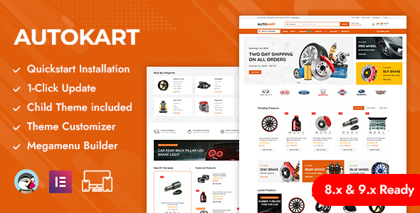Autokart - AutoParts & Car Accessories Store Prestashop Responsive Theme - Shopping PrestaShop