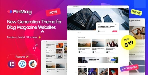 FinMag - Modern Magazine WordPress Theme - News / Editorial Blog / Magazine