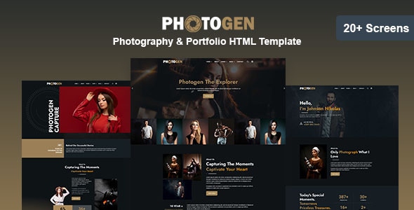 Photogen - Photography & Portfolio HTML Template - Photography Creative