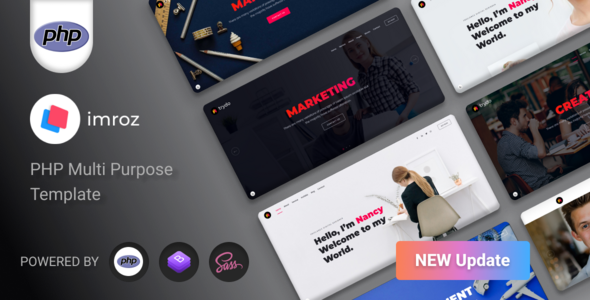 Imroz Agency and Portfolio PHP Template by Webintix ThemeForest