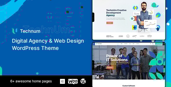 Technum | Digital Agency & Web Design WordPress Theme - Business Corporate
