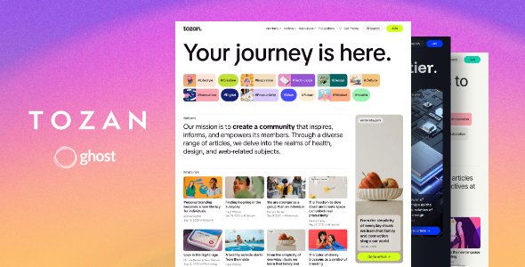 Tozan - Magazine Ghost Blog Theme - Ghost Themes Blogging