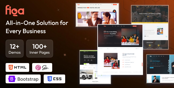 Figa - Multipurpose perfect Boostrap HTML Template for SaaS, Startup & Agency - Portfolio Creative
