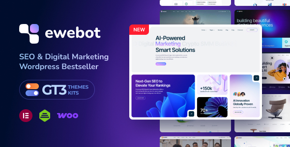 Ewebot - Digital Marketing Agency & SEO WordPress Theme - Marketing Corporate
