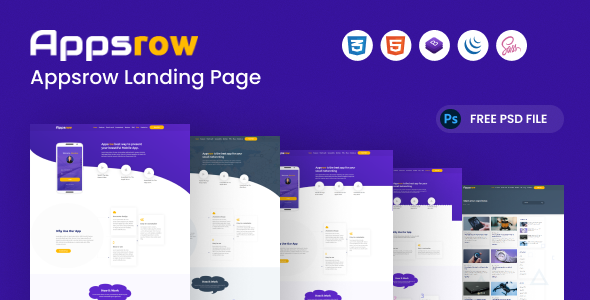 Appsrow - App Landing Page - Software Technology