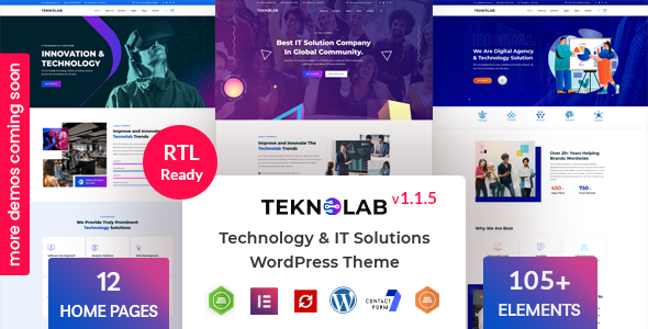 Teknolab - Technology & IT Solutions WordPress Theme - Software Technology